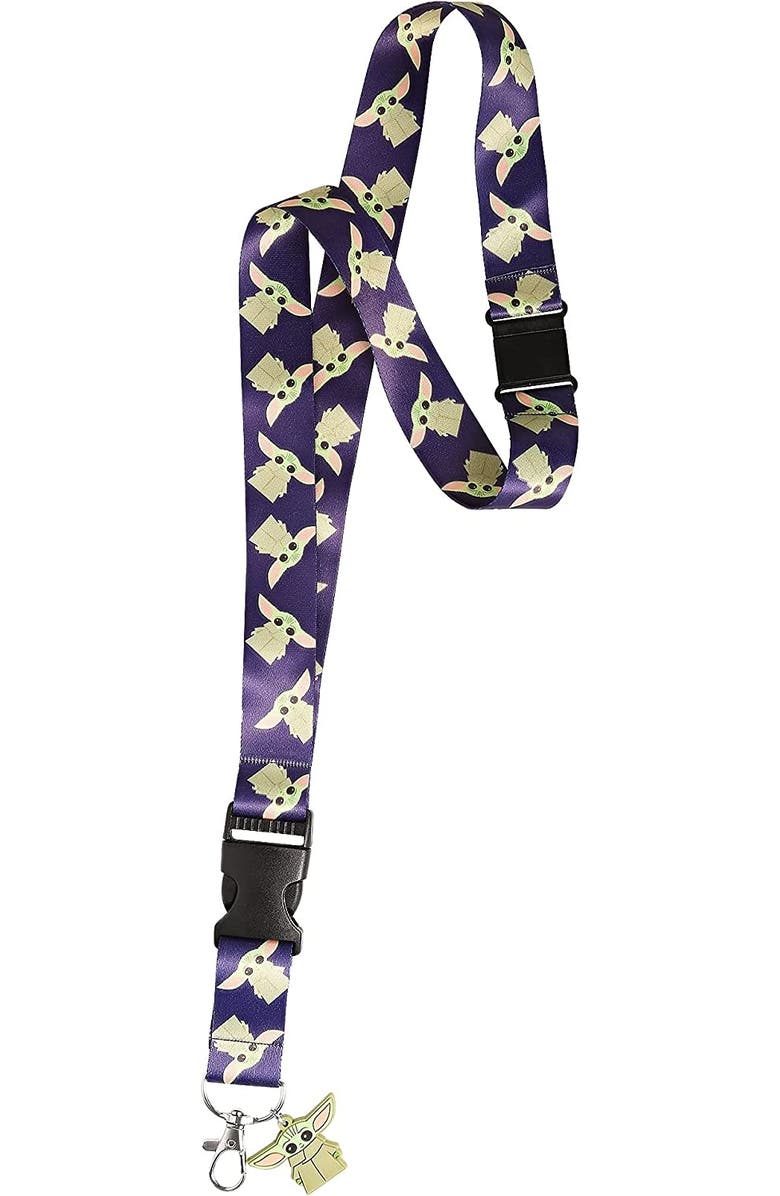 Star Wars The Mandalorian Lanyard and Retractable Badge Reel Set with Key Holder, Alternate, color, 