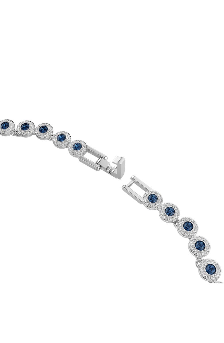 Swarovski Una Angelic Tennis Necklace, Alternate, color, Blue/ Silver