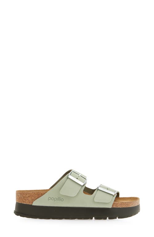 Birkenstock Papillio By  Arizona Flex Platform Sandal In Pure Sage