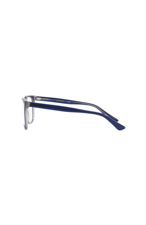 Lenscrafters 58mm Rectangle Optical Glasses In Blue