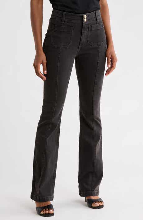 Dorothea Patch Pocket Flare Jeans