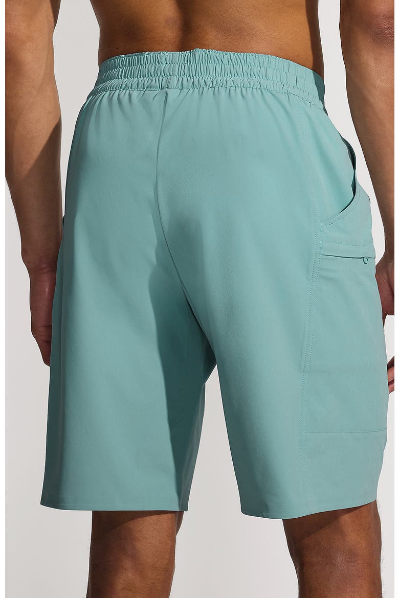 9 Inch Packable Cargo Swim Shorts, Alternate, color, Pale Teal