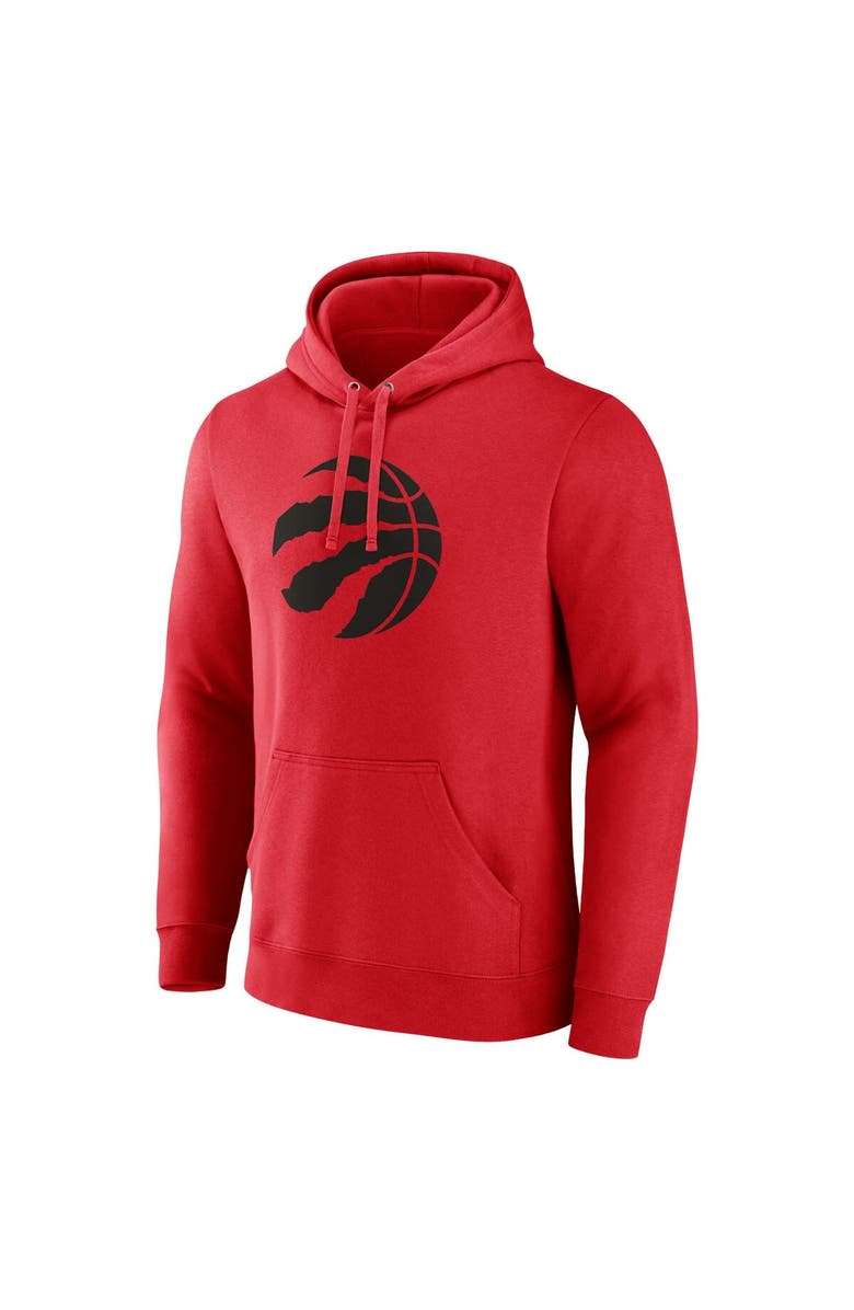 FANATICS Men's Fanatics Branded  Red Toronto Raptors Primary Logo Pullover Hoodie, Alternate, color, 
