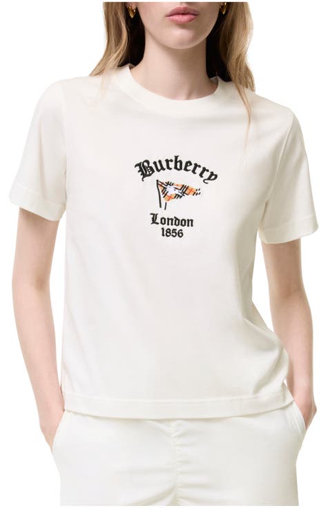 Check Flag Cotton T-shirt