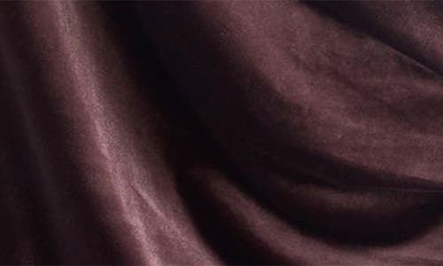 Next One-shoulder Velvet Maxi Dress In Brown