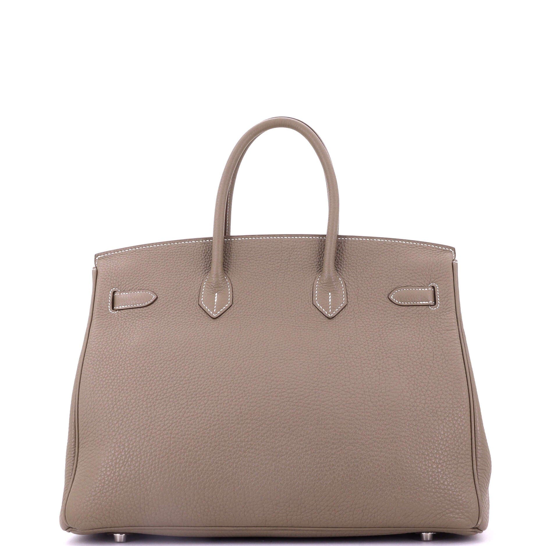 Pre-Owned Hermes Birkin Handbag Grey Togo with Palladium Hardware 35, Alternate, color, 