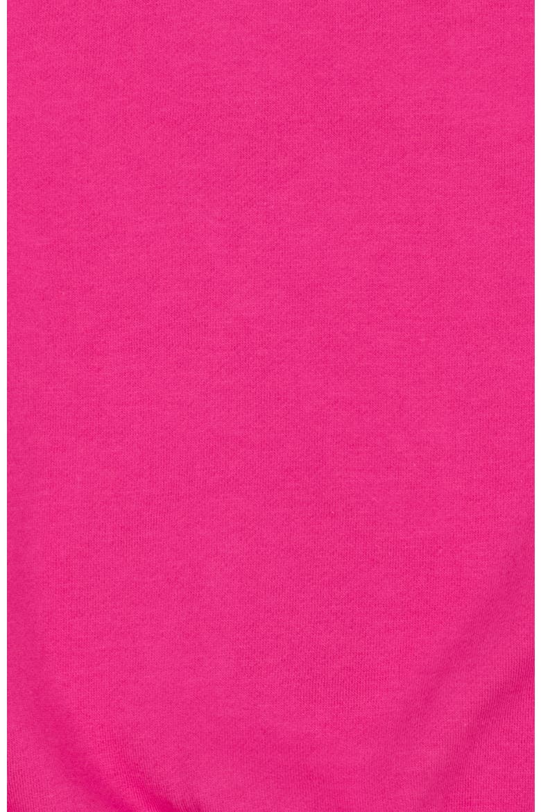 Kids Pullover Sweatshirt, Long Sleeve, Solid Colors, Alternate, color, Hot Pink