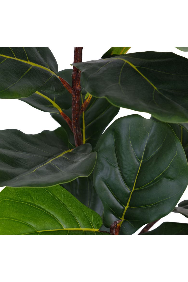 3 ft Faux Potted Fiddle Leaf Fig Tree, Alternate, color, Green