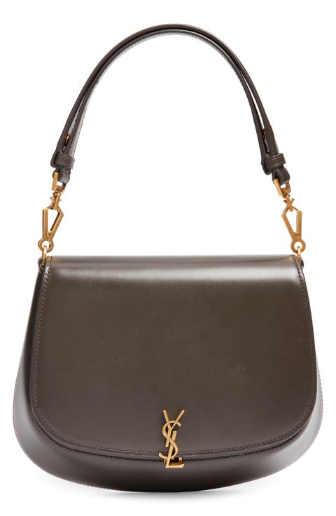 Voltaire Box Leather Top Handle Bag