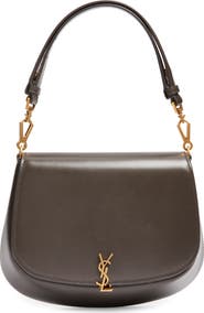 Saint Laurent Voltaire Box Leather Top Handle Bag