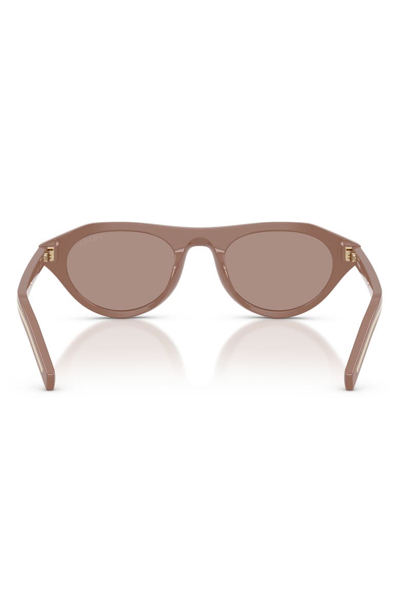 Prada 51mm Irregular Sunglasses, Alternate, color, Pecan / Brown