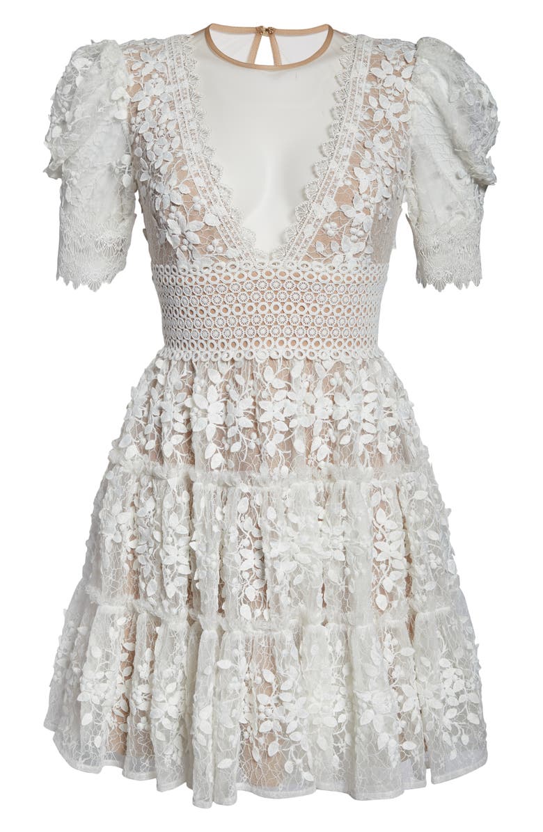 Bronx and Banco Megan Floral Lace Minidress, Alternate, color, 