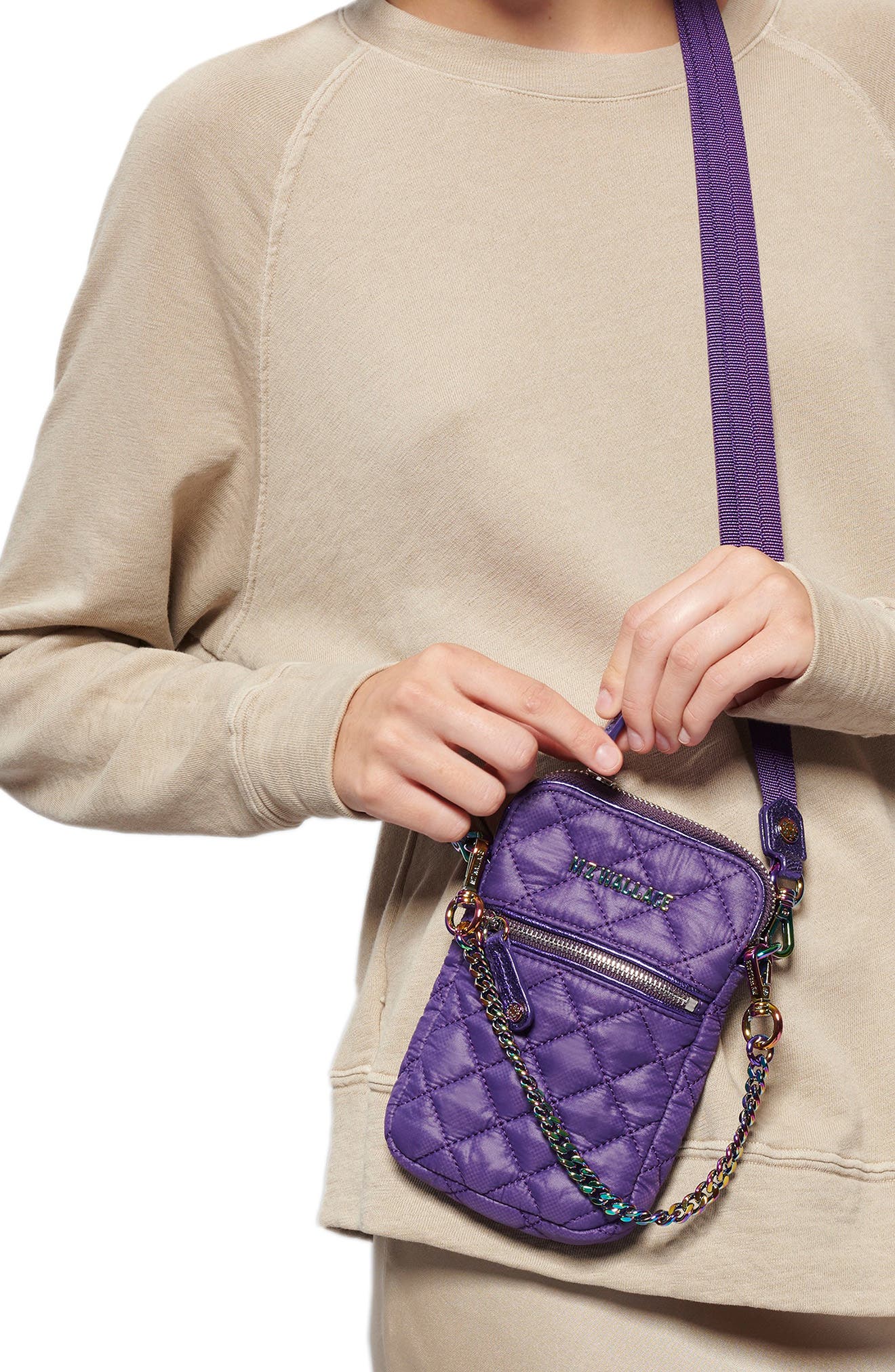 MZ Wallace Micro Crosby Crossbody Bag, Alternate, color, 