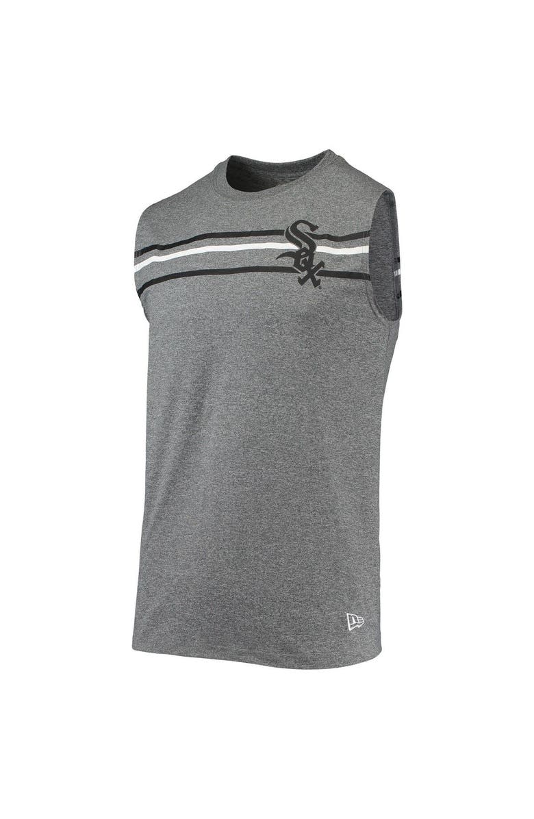 New Era Men's New Era Heathered Gray Chicago White Sox Muscle Tank Top, Alternate, color, Gray