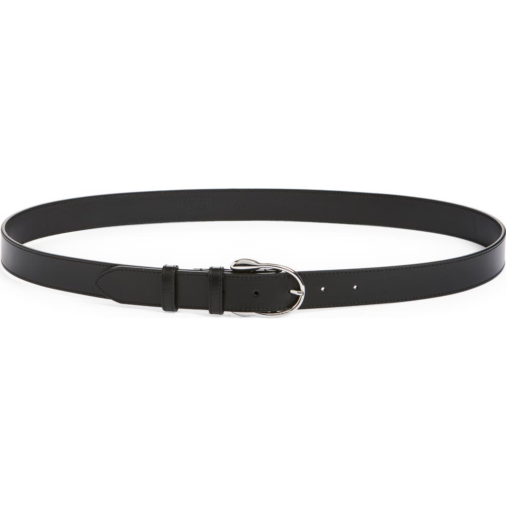 Jacquemus La Ceinture Chiquito Leather Belt in Black /Silver 99S  product