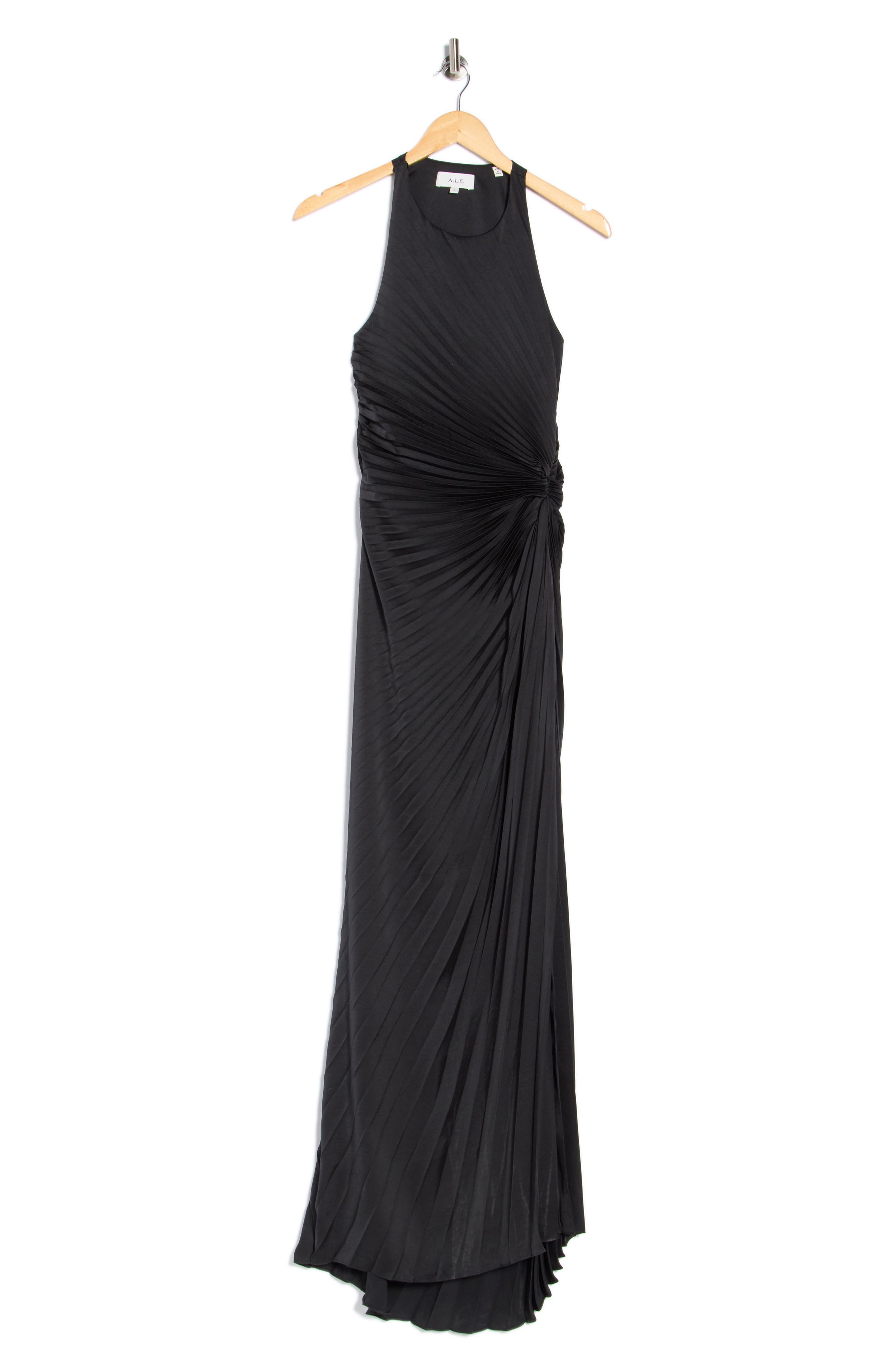 A.L.C. Reagan Sleeveless Pleated Satin Gown