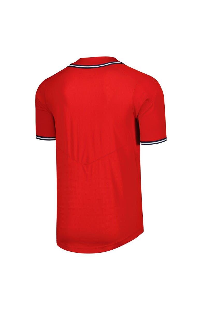 Nike Men's Nike Red Ole Miss Rebels Full-Button Replica Baseball Jersey, Alternate, color, Red