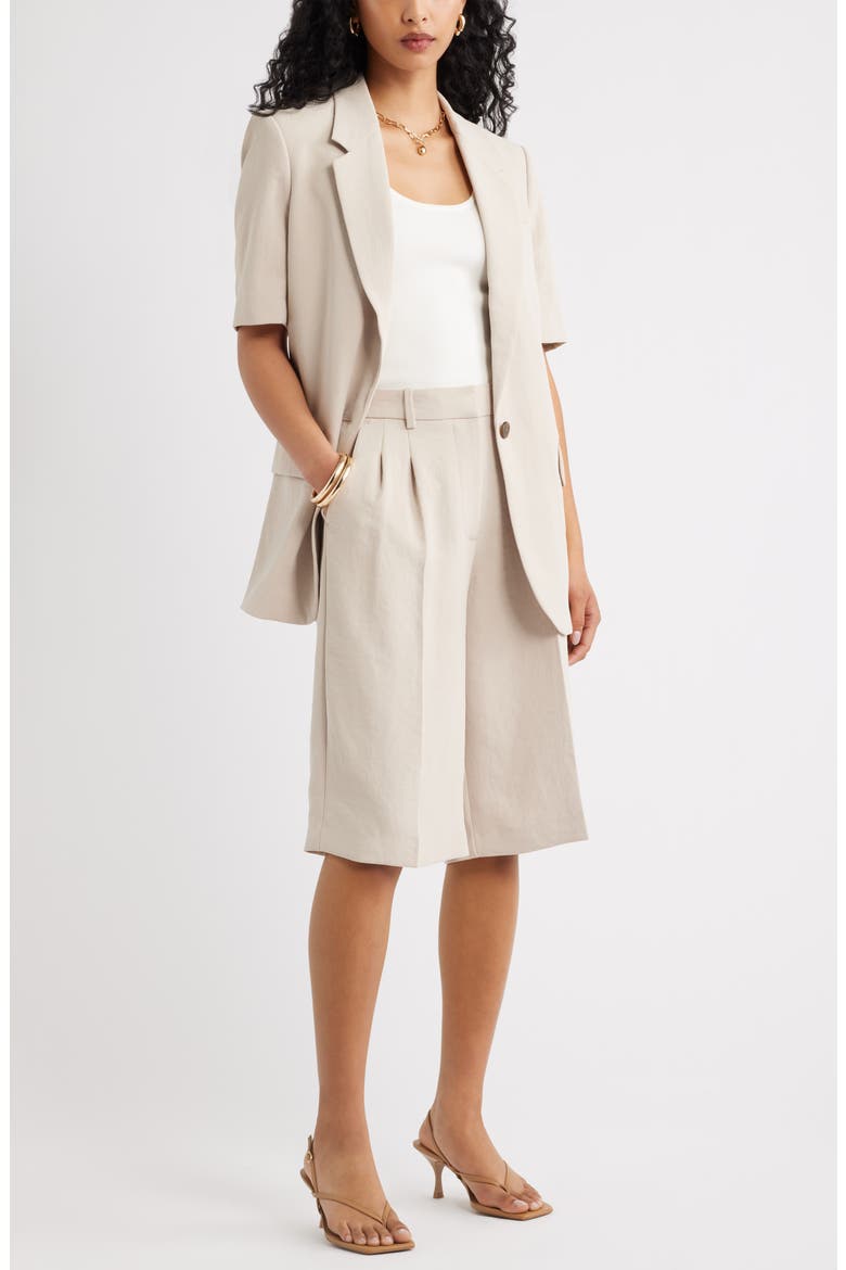 The Curator Crepe Culottes, Alternate, color, GREY FEATHER