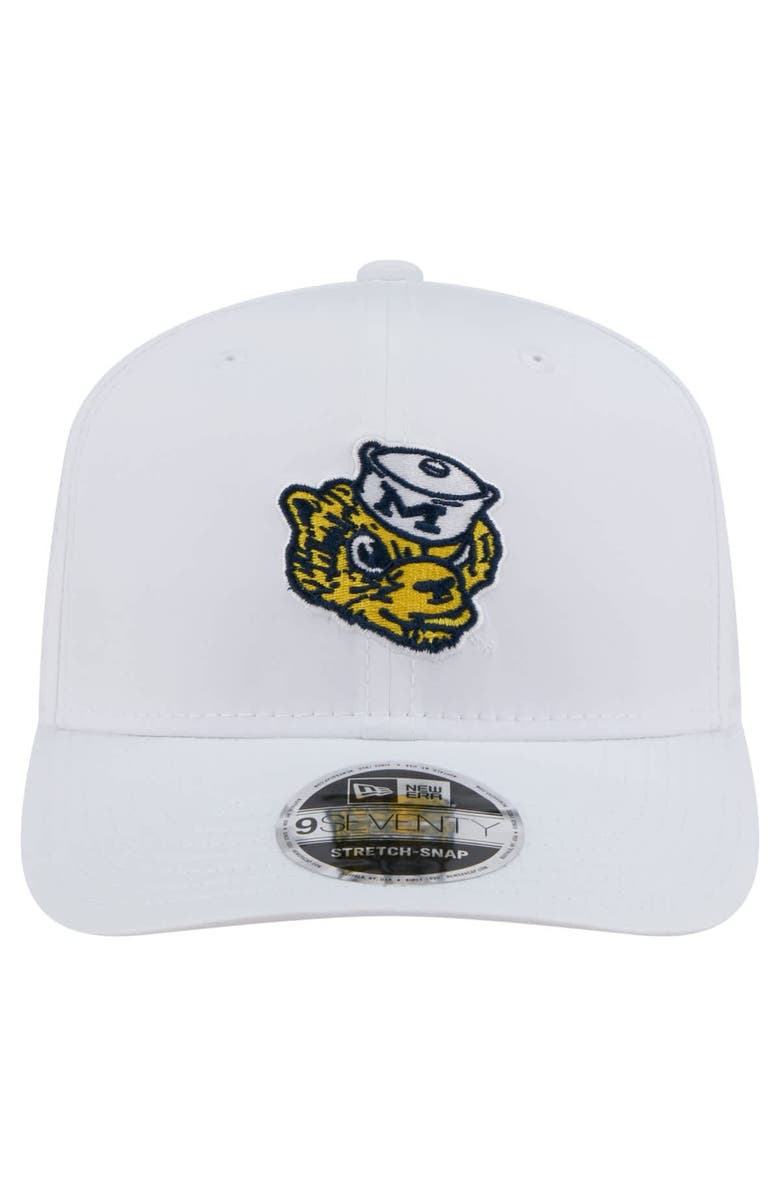 New Era Men's New Era White Michigan Wolverines Perform Vault 9SEVENTY Stretch-Snap Hat, Alternate, color, 