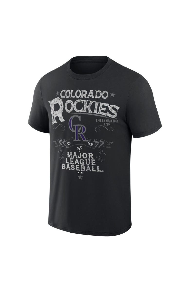 Darius Rucker Collection by Fanatics Men's Darius Rucker Collection by Fanatics  Black Colorado Rockies Beach Splatter T-Shirt, Alternate, color, Black