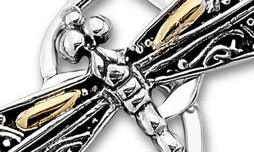 Samuel B. Samuel B 18k & Silver Pearl Dragonfly Earrings In Metallic