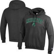 Champion Men's Champion Heather Charcoal Michigan State Spartans Arch Over Logo Pullover Hoodie