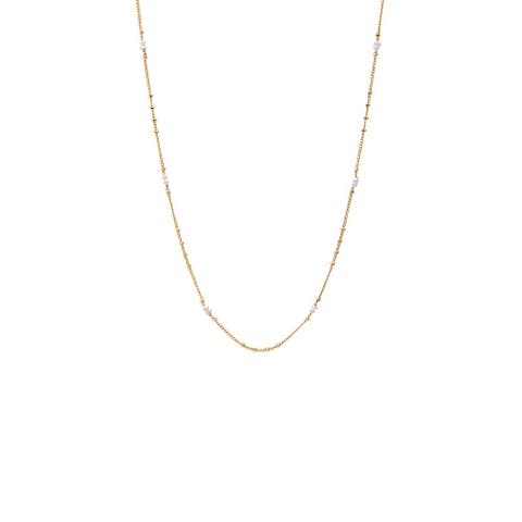Pearl Station Chain Necklace