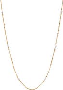 BY ADINA EDEN Pearl Station Chain Necklace