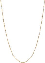 BY ADINA EDEN Pearl Station Chain Necklace