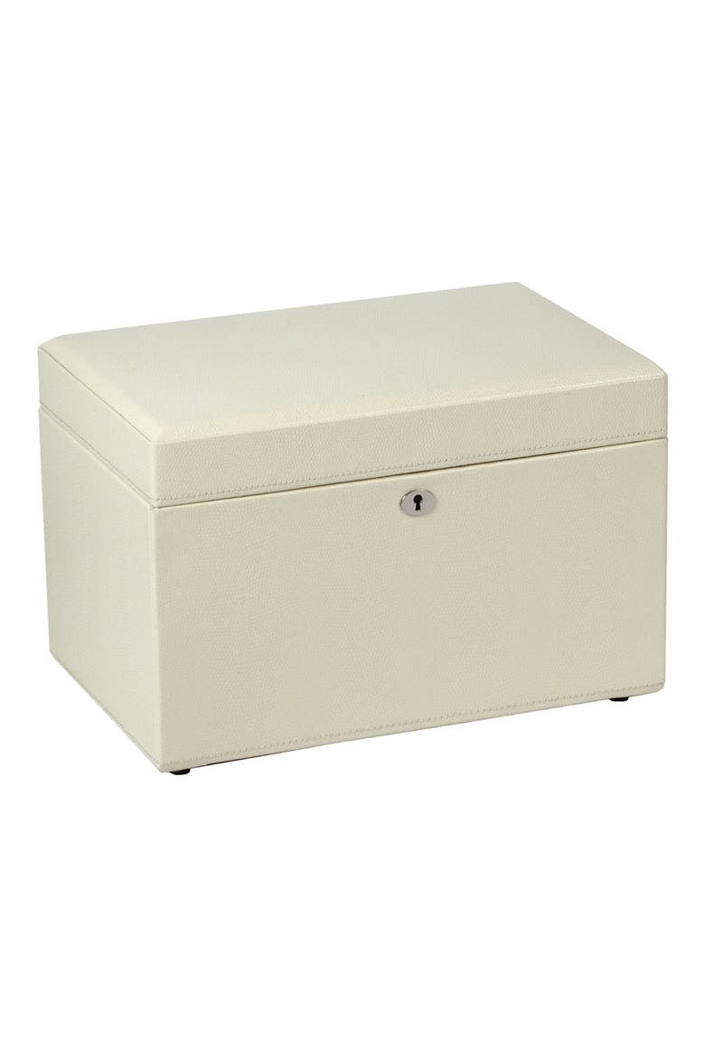 London Medium Jewelry Box, Alternate, color, CREAM