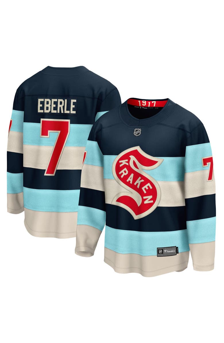 FANATICS Men's Fanatics Branded Jordan Eberle Deep Sea Blue Seattle Kraken 2024 NHL Winter Classic Breakaway Player Jersey, Main, color, 