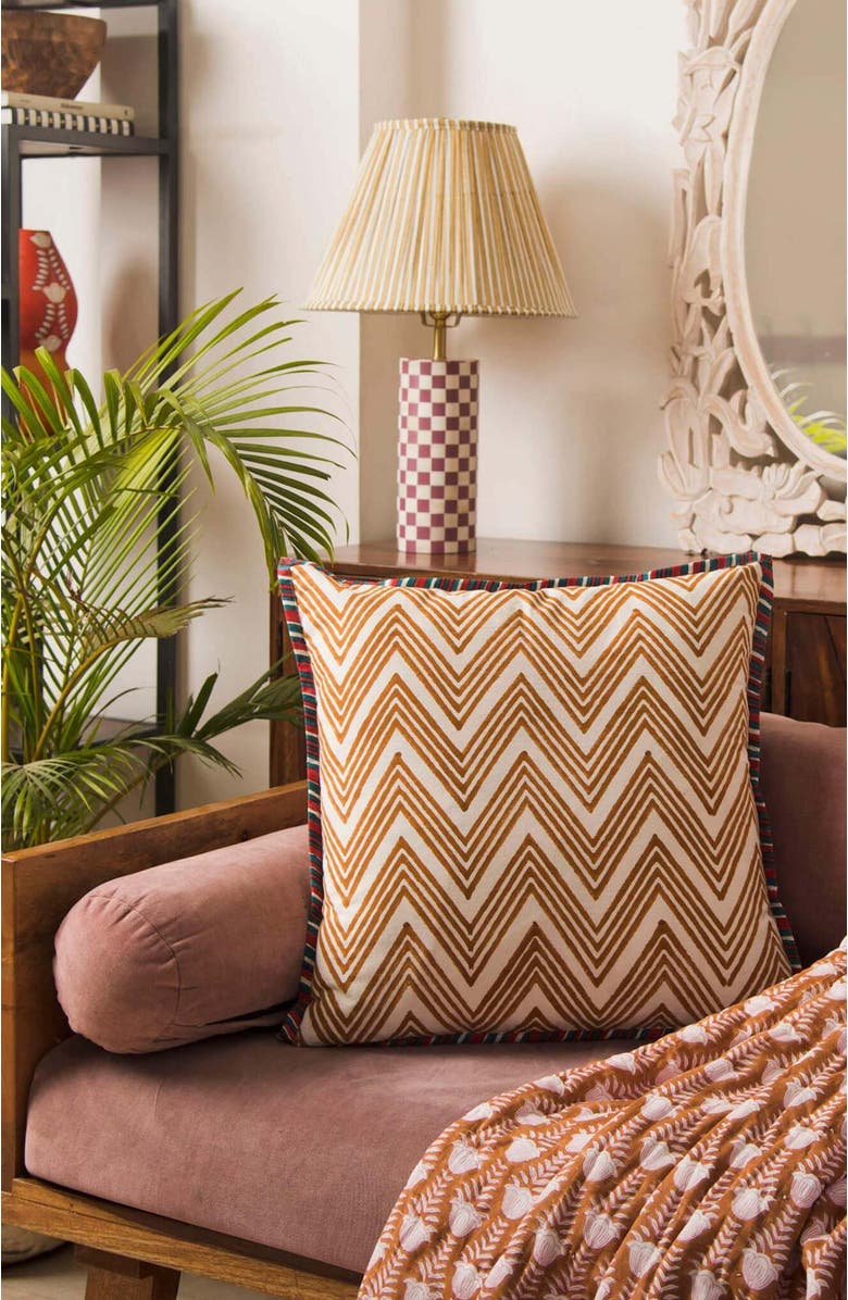 Mela Artisans Zigzag Square Pillow Cover, Alternate, color, 