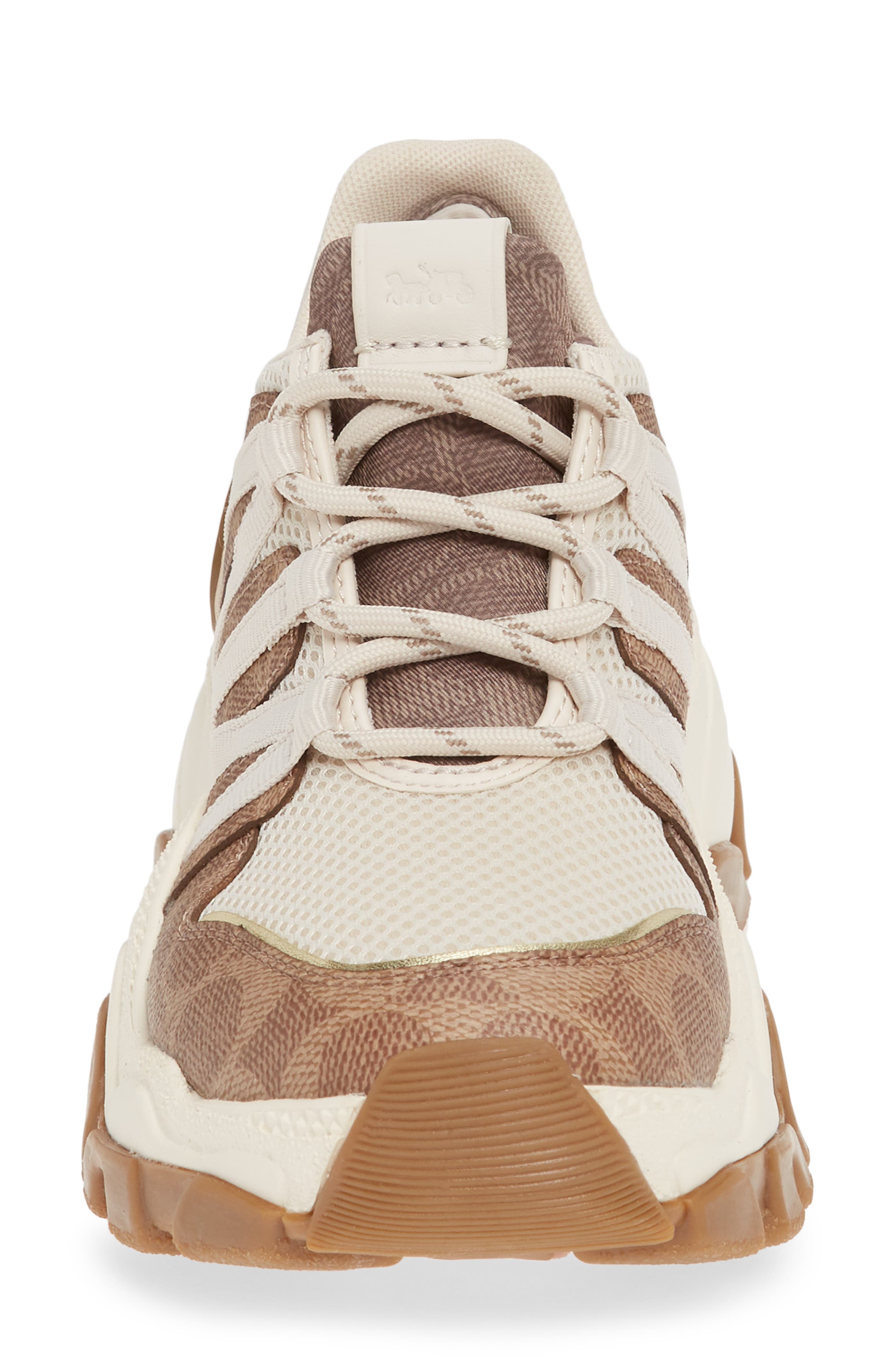C165 Logo Sneaker, Alternate, color, TAN/ CHALK MULTI