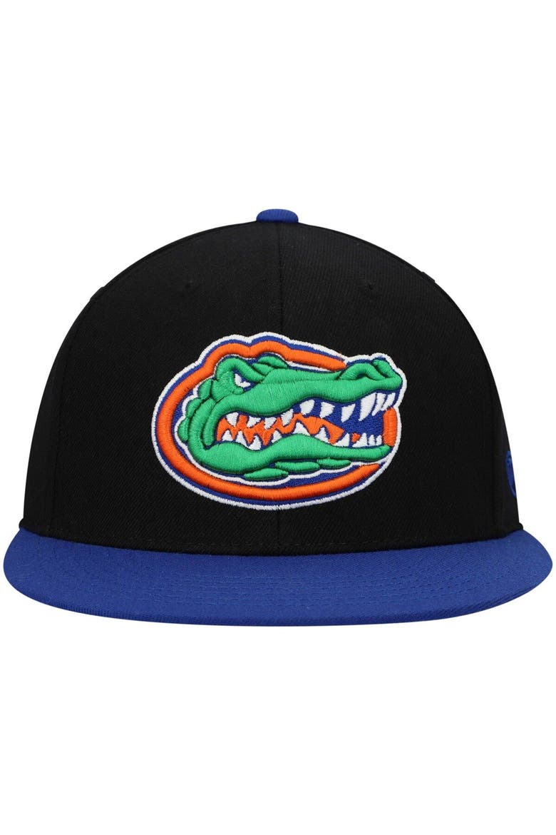 Men's Top of the World Black/Royal Florida Gators Team Color Two-Tone Fitted Hat, Alternate, color, Black