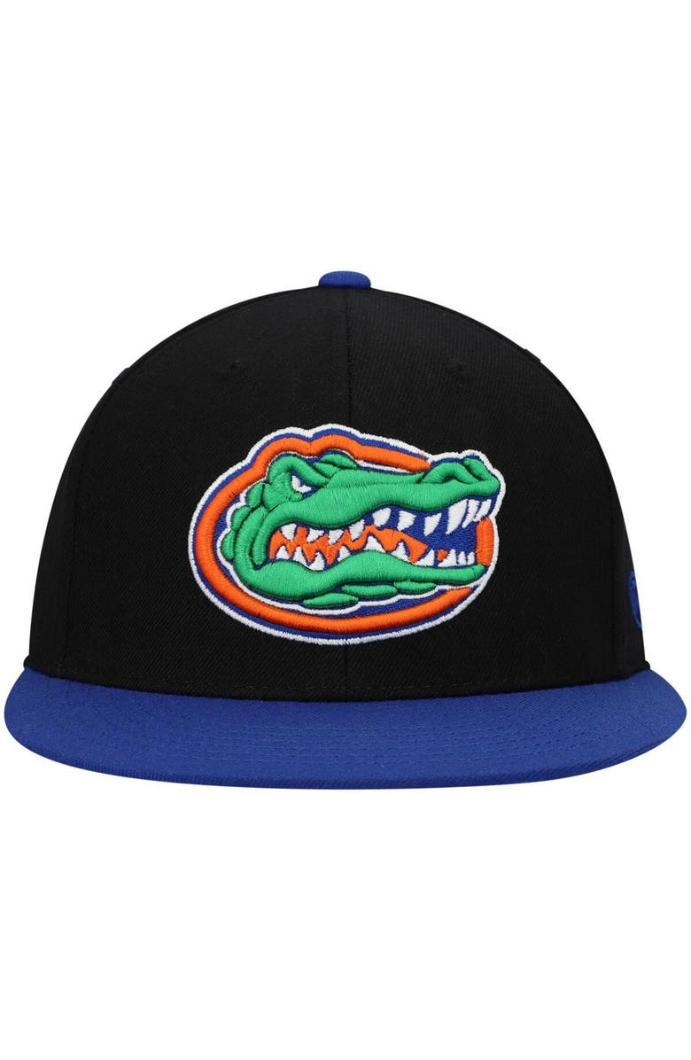 TOP OF THE WORLD Men's Top of the World Black/Royal Florida Gators Team Color Two-Tone Fitted Hat, Alternate, color, Black