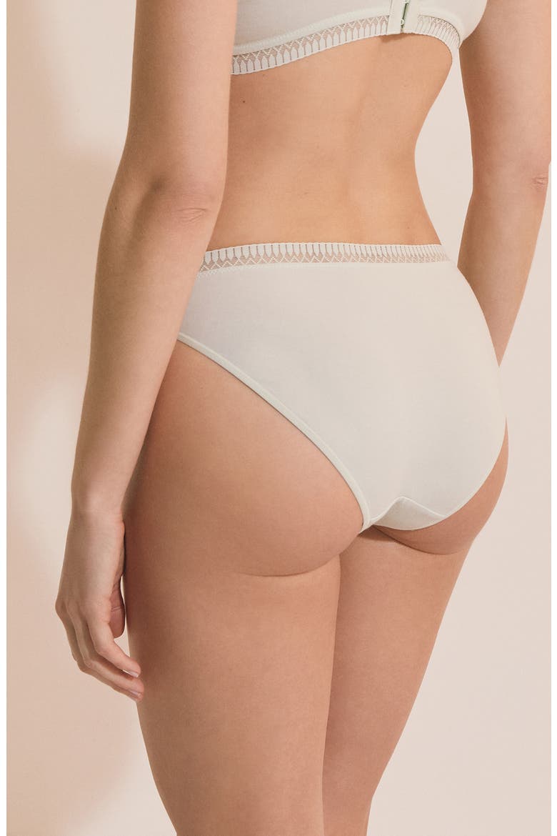 Happily Stretch Cotton High Cut Briefs, Alternate, color, ANISE