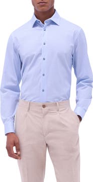 Bugatchi James OoohCotton® Geo Print Button-Up Shirt