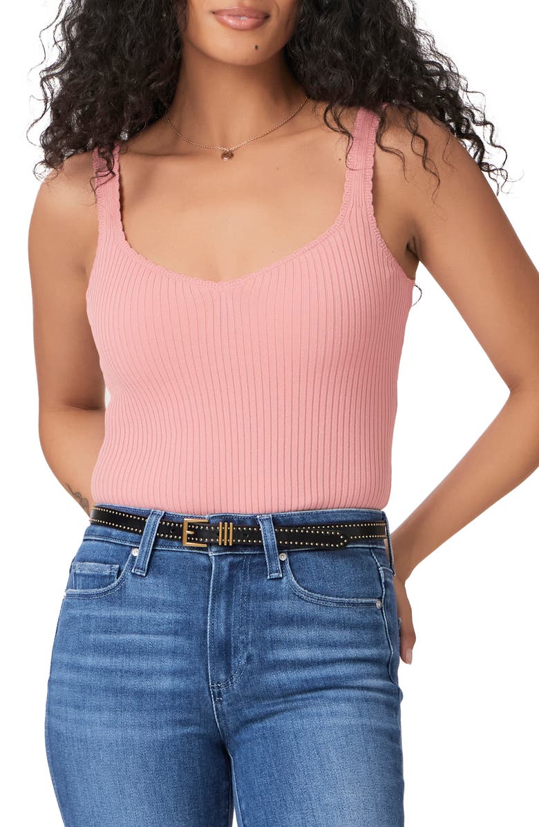 PAIGE Odile Rib Sweater Tank, Main, color, Bissou