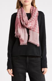 Melrose and Market Lightweight Textured Fringe Scarf