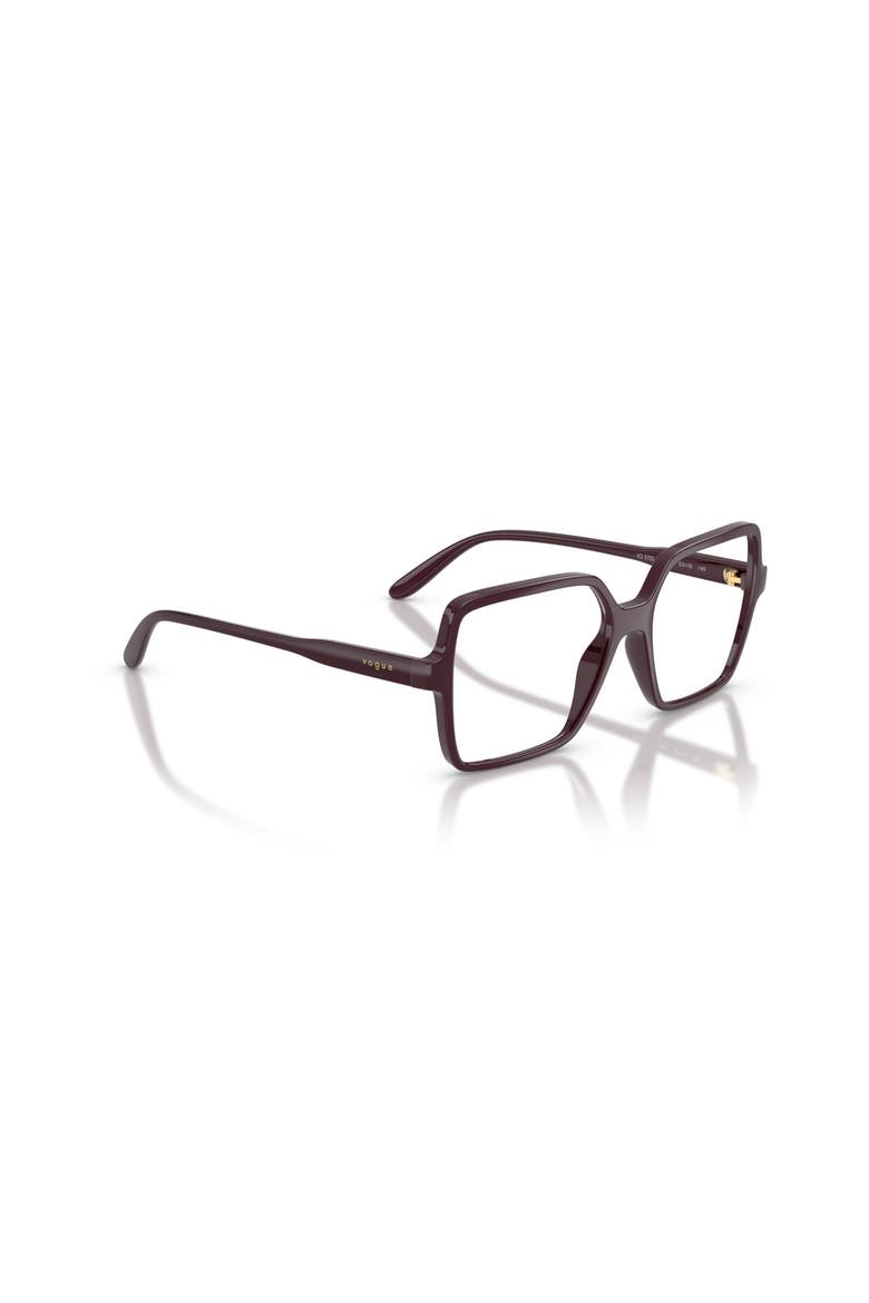 49mm Square optical glasses, Alternate, color, Red