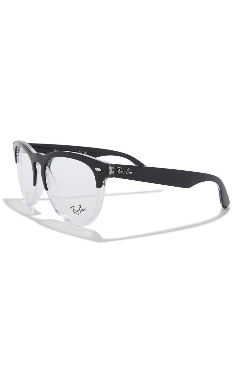 54mm Square Optical Glasses, Alternate, color, BLACK