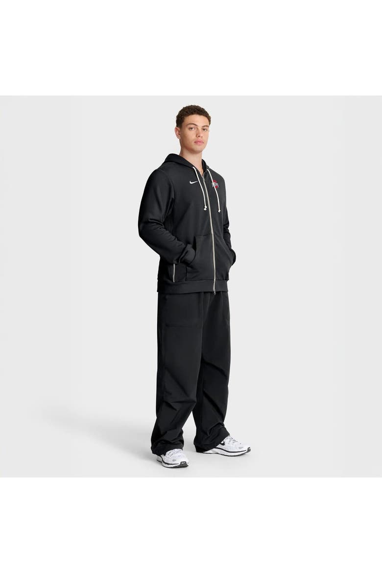 Men's Nike Black Ohio State Buckeyes 2025 Sideline Standard Issue Dri-FIT Full-Zip Hoodie, Alternate, color, Black