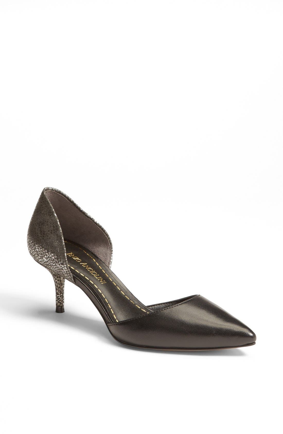 'Gabrino' Pump, Main, color, BLACK/ PEWTER