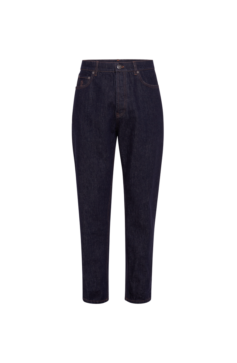 Brunello Cucinelli Iconic fit five-pocket trousers, Main, color, Dark Denim