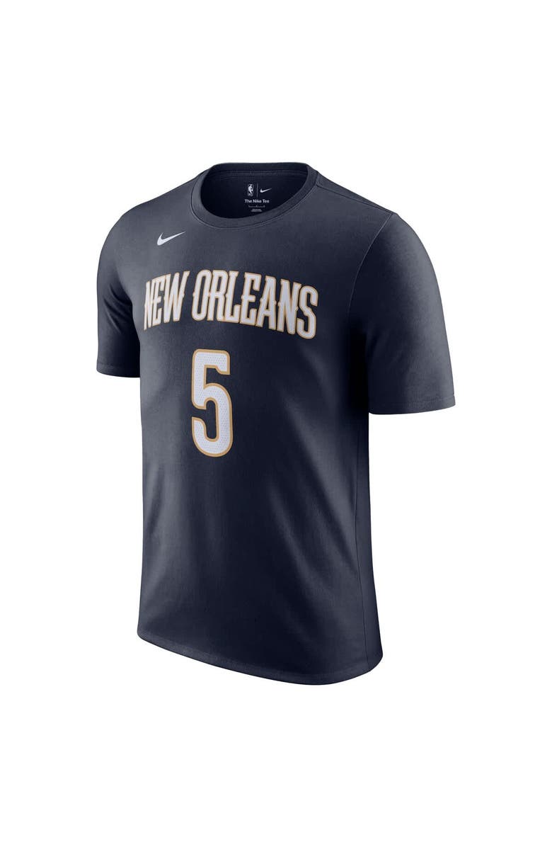 Nike Unisex Nike Dejounte Murray Navy New Orleans Pelicans Name & Number T-Shirt, Alternate, color, 