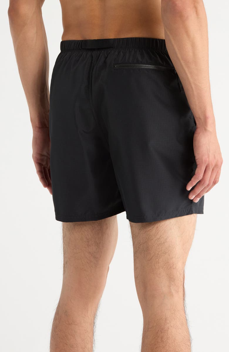 Nike 5-Inch Cargo Swim Trunks, Alternate, color, Black