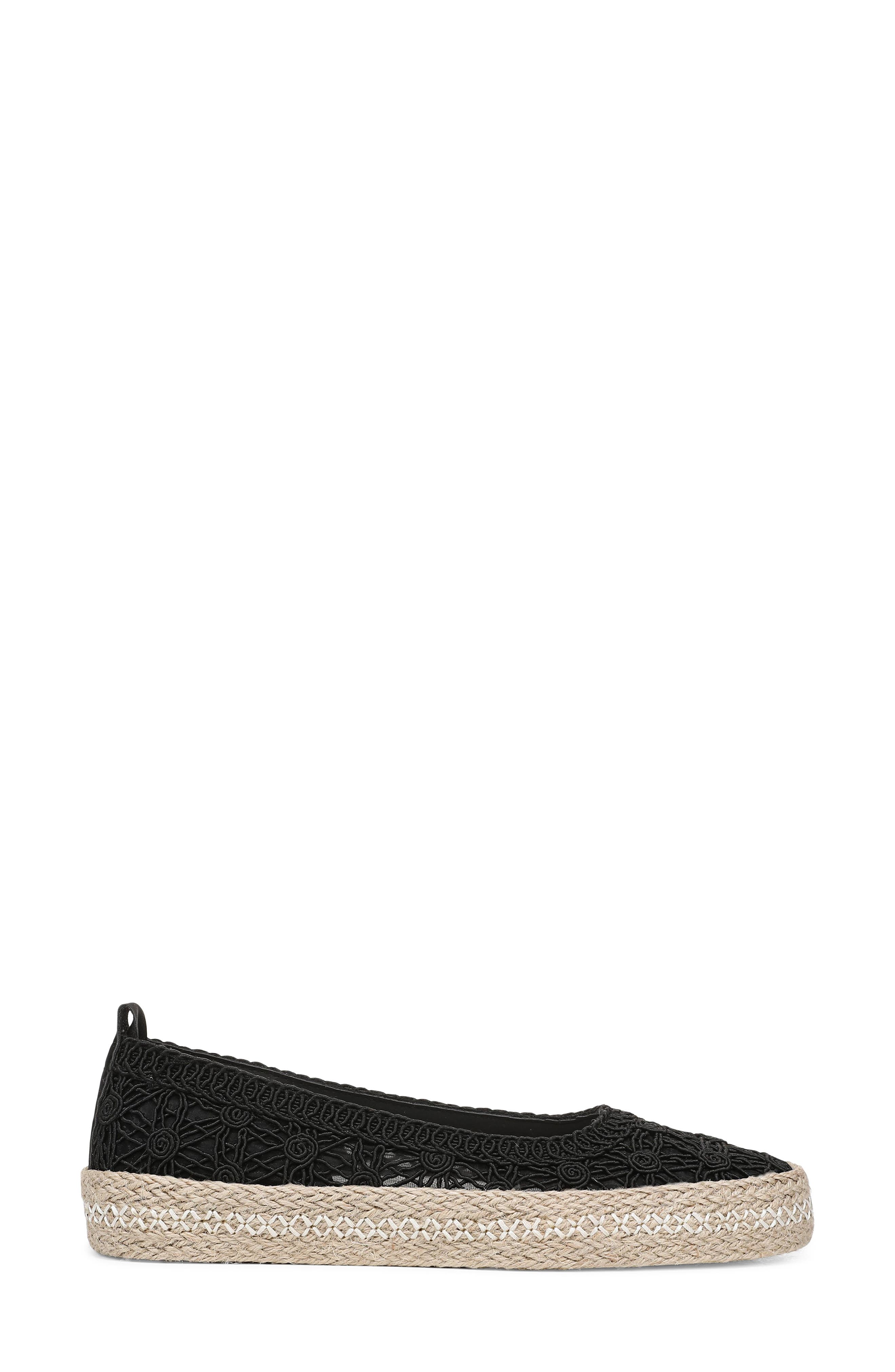 Blowfish Malibu Benita Sole Espadrille Flat, Alternate, color, Black Woven Fabric
