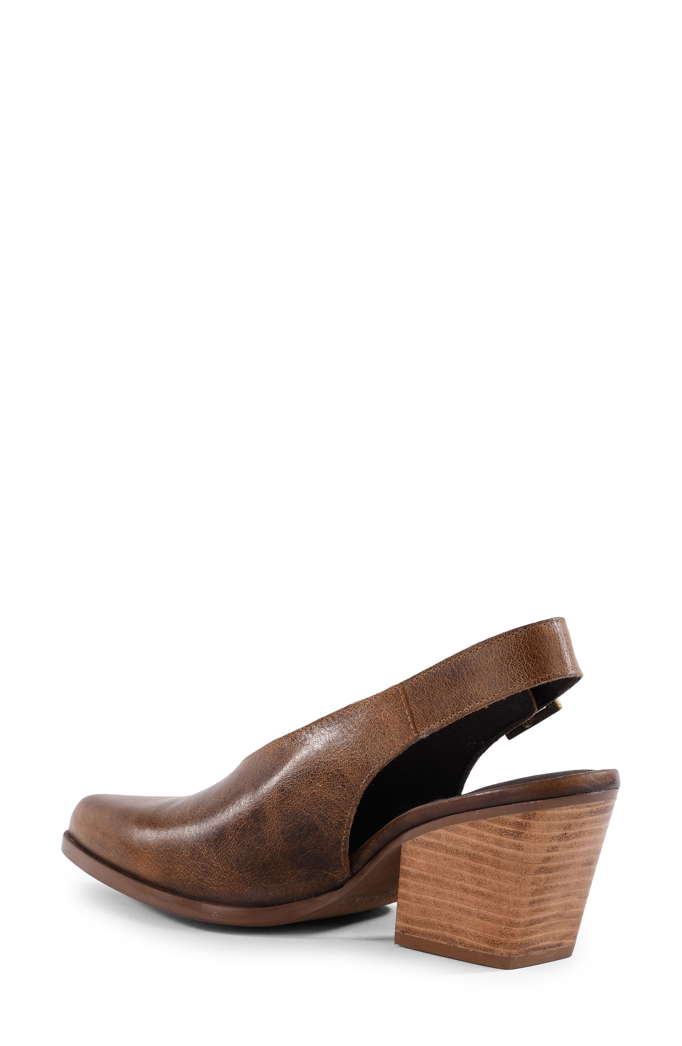 Baby Faced II Pointed Toe Slingback Pump, Alternate, color, BROWN