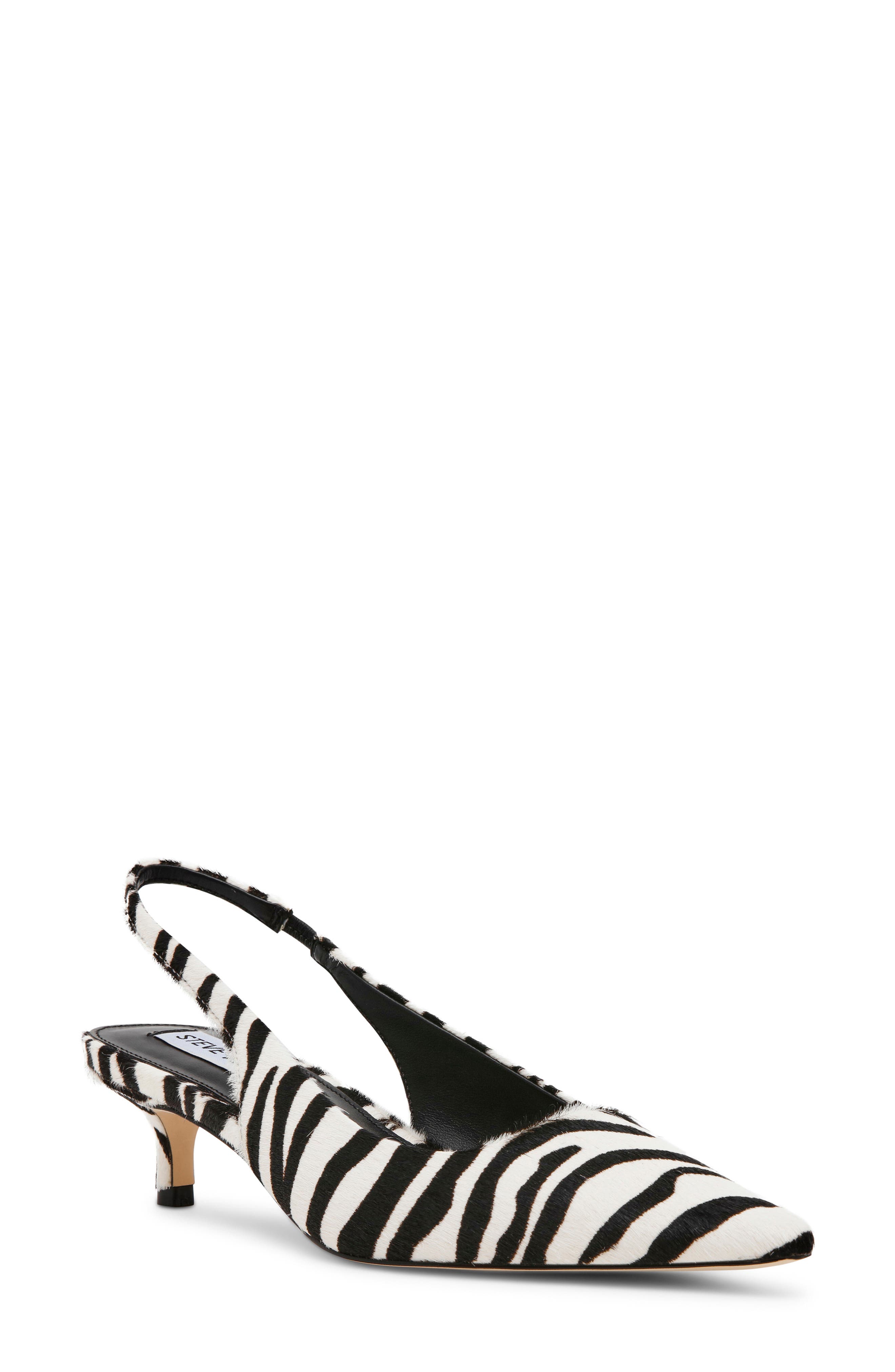 Steve Madden Kari Pointed Toe Kitten Heel Slingback Pump, Main, color, 
