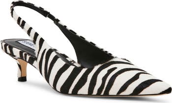 Steve Madden Kari Pointed Toe Kitten Heel Slingback Pump